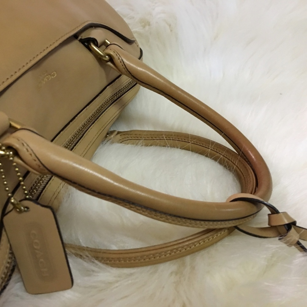 COACH Camel Leather LEGACY HALEY Satchel 23574 - Picture 6 of 8